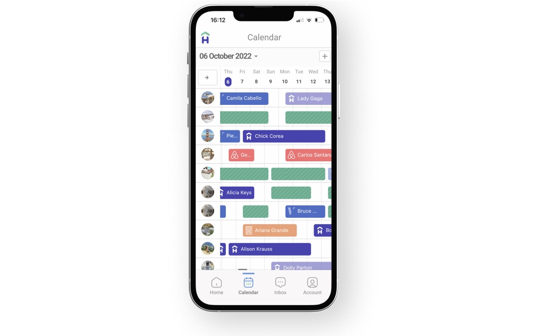 Hostfully’s calendar management on mobile app