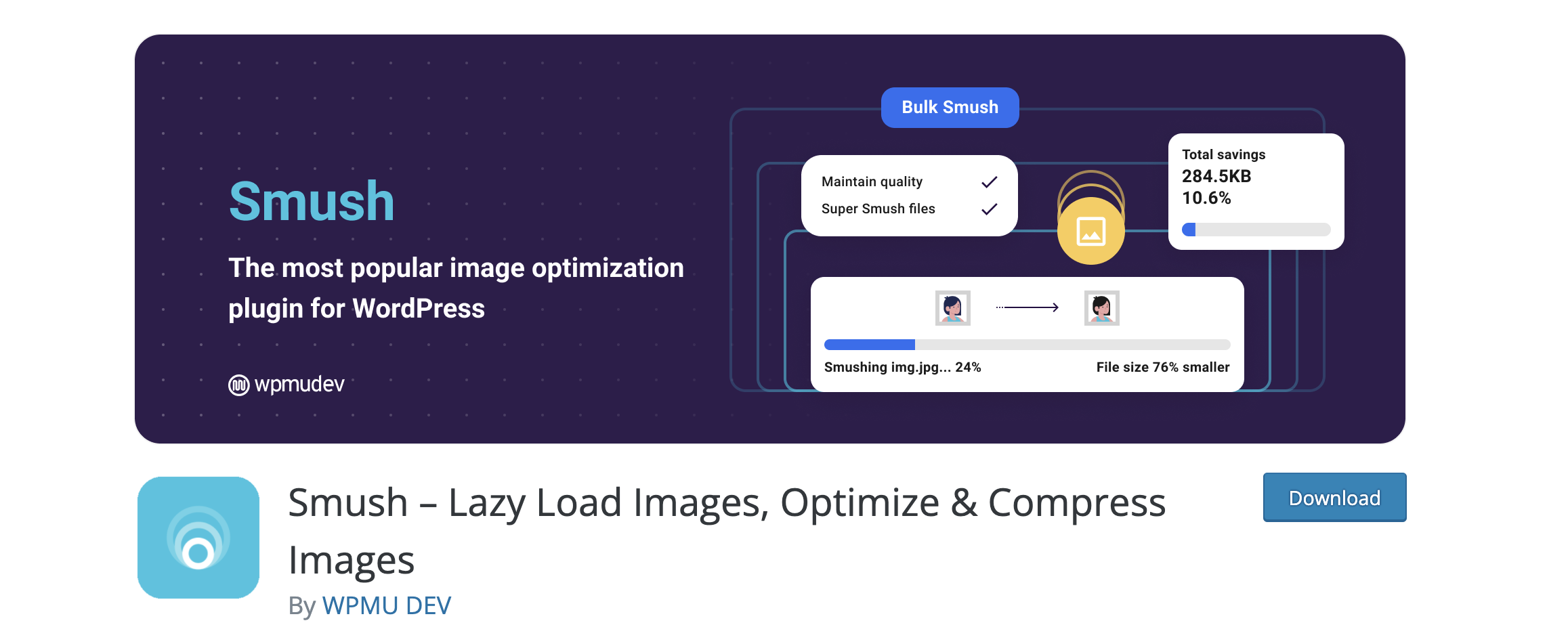 smush helps speed up your STR site