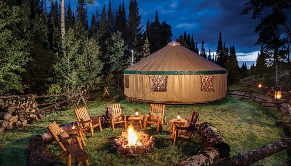 yurts are popular for vacation rentals