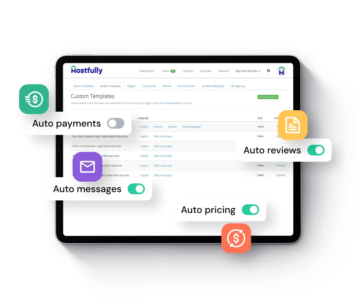 hostfully property management platform features automation